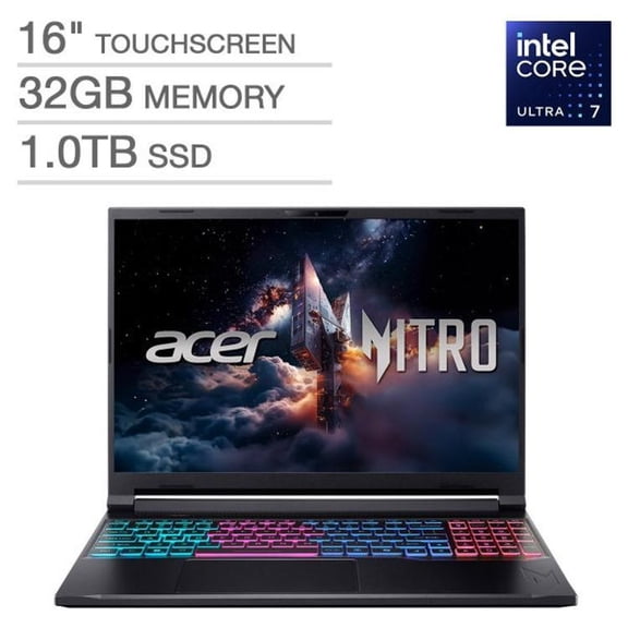 Restored Acer Nitro V 16S 16" WQXGA Intel Core 7 240H RTX 5060 32GB RAM 1TB SSD