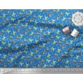 thumbnail image 3 of Soimoi Rayon Fabric Leaves,Watermelon & Rabbit Kids Print Fabric by The Yard 42 Inch Wide, 3 of 3