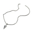 thumbnail image 4 of Collar con colgante para hombre, collar con , collar de a la moda, collar de suéter de cadena larga para fiesta , plata, 4 of 9