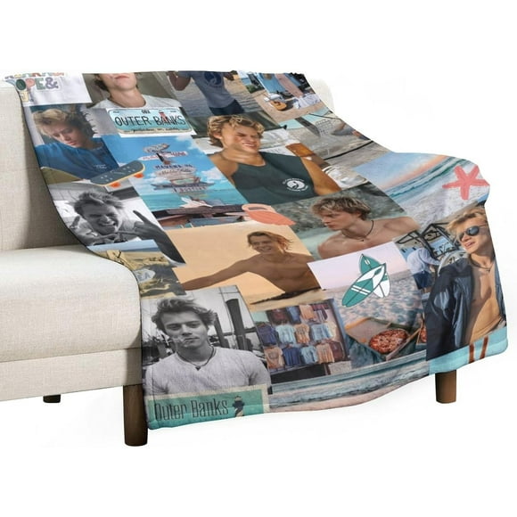 JJ Star Maybank Blanket Air Conditioning Blanket Super Soft Travel Outdoor Flannel Blanket Fashion Personalized Gift Office Sofa Blanket Merch.30 x40, Style