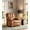 Brown, variant on Juiluna Oversized 27" Power Recliner Chair with Heat and Massage - 360° Swivel Faux Leather Rocking Chair for Adults with Cup Holder for Living Rooms, Bedrooms, and Nurseries