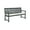 Dark Slate Grey/Beige, variant on Safavieh Bradbury Outdoor Modern 3 Seat Garden Bench with Cushion