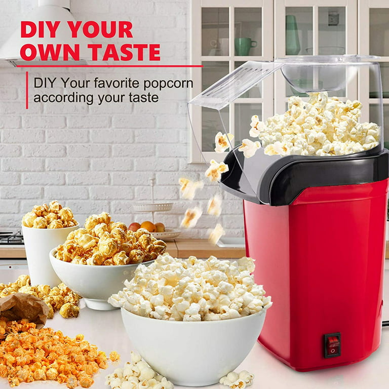Automatic Mini Hot Air Popcorn Maker - Electric Corn Popper