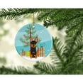 thumbnail image 2 of Merry Christmas Tree English Toy Terrier Ceramic Ornament, 2 of 3