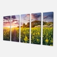 thumbnail image 2 of Fantastic Yellow Field at Sunset - Large Landscape Canvas Art Print, 2 of 3