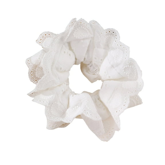 RUISINERY Lace Hair Scrunchies Thick Oversized Hair Scrunchy Elegant Hair Rope Scrunchy Women Ponytail Holder