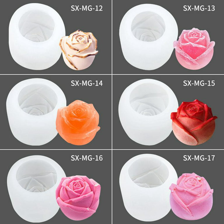 3D Flower Silicone Molds Fondant Craft Cake Candy Chocolate Sugarcraft Ice  Pastry Baking Tool Mould