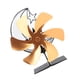 thumbnail image 5 of 6 Hoja De Calor Alimentado Ventilador Estufa Forma Funcionamiento Silencioso Estufa De Leña Chimenea Ventilador Ahorro De Energía para Acampar Al Aire Libre ANGGREK  Otros, 5 of 8