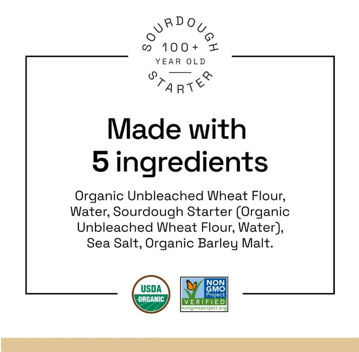 Essential Bake-at-Home Sourdough Bread, Certified Organic, Non-GMO, Shelf-Stable, 16 oz
