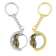 thumbnail image 1 of Plato de fideos chinos patron tradicional china Anillo de oro de metal llavero llavero, 1 of 4