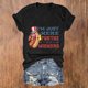 thumbnail image 2 of Blusas de Manga Corta para las Mujeres Divertido Impreso Cuello Redondo Tee, Vintage Humor Gráfico Blusas de Primavera para las Mujeres, 2 of 4