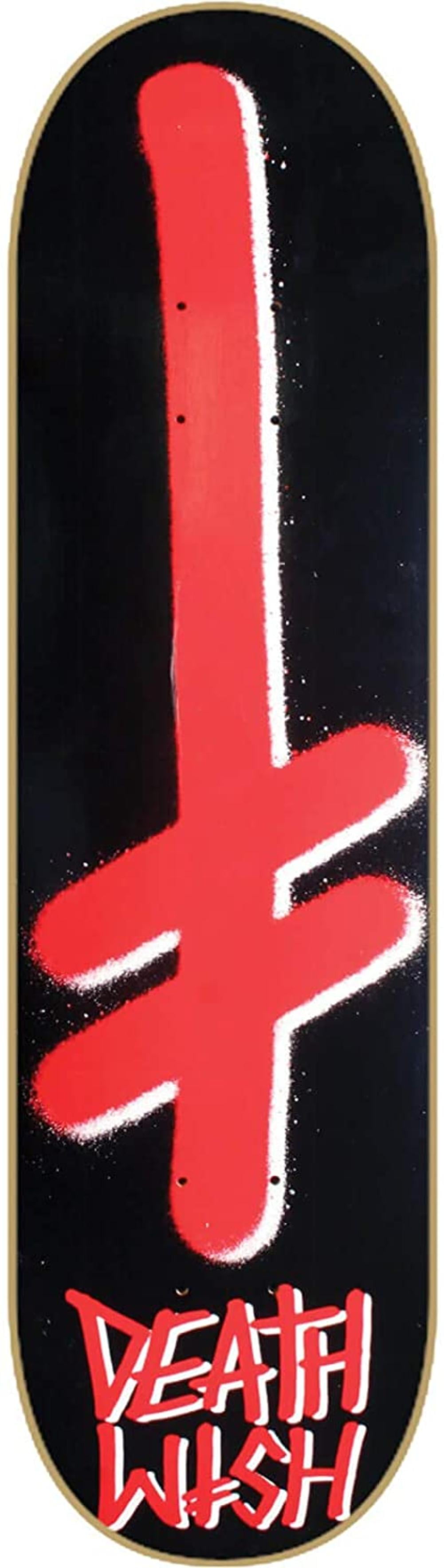 Unbekannt Skateboard Deck Deathwish Gang Logo Red White 8.0 Unbekannt Skateboard Deck Deathwish Gang Logo Red White 8.0