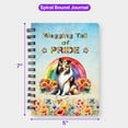 thumbnail image 5 of Wagging Tail Collie Celebrates Rainbow Pride Month LGBT LGBTQ+ Spiral Bound Journal Collie Dog Lover Gifts Idea 5x7in Spiral Notebook - 01003, 5 of 5