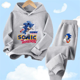 thumbnail image 3 of Conjunto de sudadera con capucha Sonic 2024, ropa de bebé para primavera, prendas de vestir exteriores, tops, sudadera para niño, ropa para niña, ropa para madre e hijo, 3 of 5