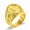 Gold color, variant on New Creative Jesus Rings for Men Punk Religious 14K Yellow Gold Cross Ring Prayer Christian Jewelry Gift
