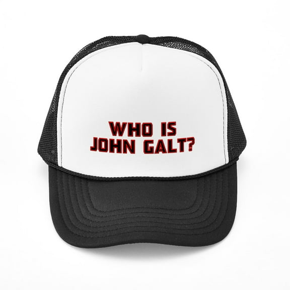 CafePress - Who Is John Galt - Adjustable Unisex Printed Trucker Hat with Mesh Back