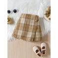 thumbnail image 5 of Bagilaanoe 2Pcs Little Girls Fall Clothes Toddler Long Sleeve Ruffle Tops + Plaid Skirt 18M 24M 3T 4T 5T 6T Kids Casual Skirt Set, 5 of 9