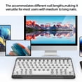 thumbnail image 4 of Wireless Keyboard, Ultra Slim Portable  Keyboard with Silicone Protective Cover, Rechargeable Mechanical Gaming Keyboard for PC, Laptop, Tablet, Computer, Phone, 4 of 7