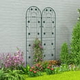 thumbnail image 4 of Costway 4 Pack Rustproof Metal Garden Trellis 71" x 20" Wire Lattice Panel for Patio Green, 4 of 9