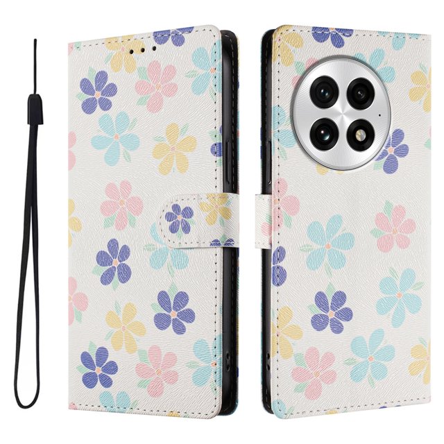 FOXDOCK Funda Tipo Cartera para OnePlus 13 con Soporte y Correa – Diseño de Patrones Lindos