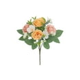 thumbnail image 2 of LiUMX Artificial Rose Bouquet Wedding Decor | 2-Pack Small Fresh Fake Flowers | 11.02" Plastic Arrangements for Home, Office & Photo Props, 2 of 5