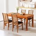 thumbnail image 3 of Giantex 2-Piece Wooden Dining Chair Set, Mid-Century Modern Chairs w/ Padded Seat High Curved Back, Brown, 3 of 9