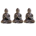 thumbnail image 1 of 3X Mini Estatua de Buda Estatua de Buda de Bronce Budismo Estatua de Buda Sakyamuni de Bronce de Cobre Puro, 1 of 7