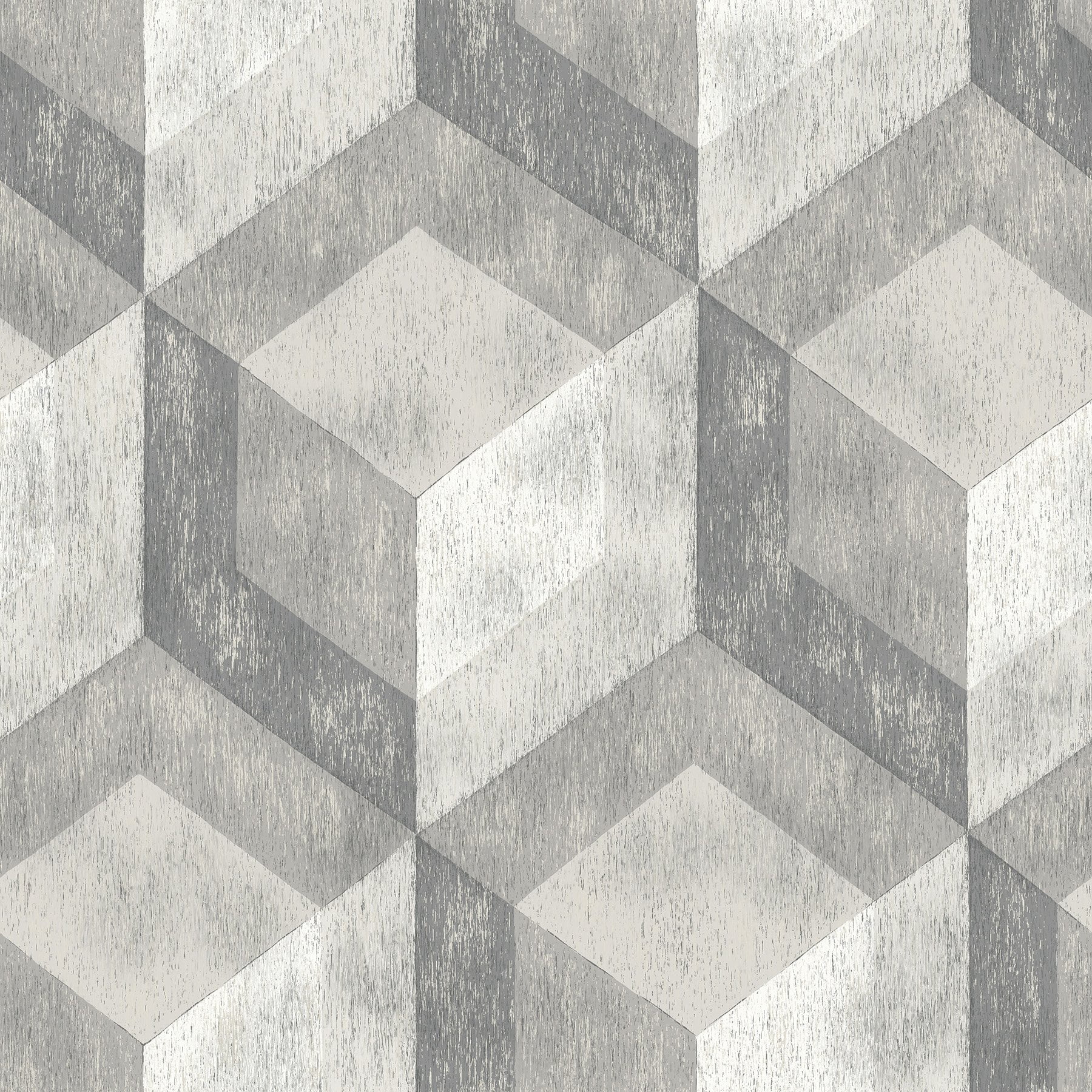 NuWallpaper NU2277HD2 Bauhaus Weathered Wood Peel & Stick Peel and Stick Wallpaper, Grey