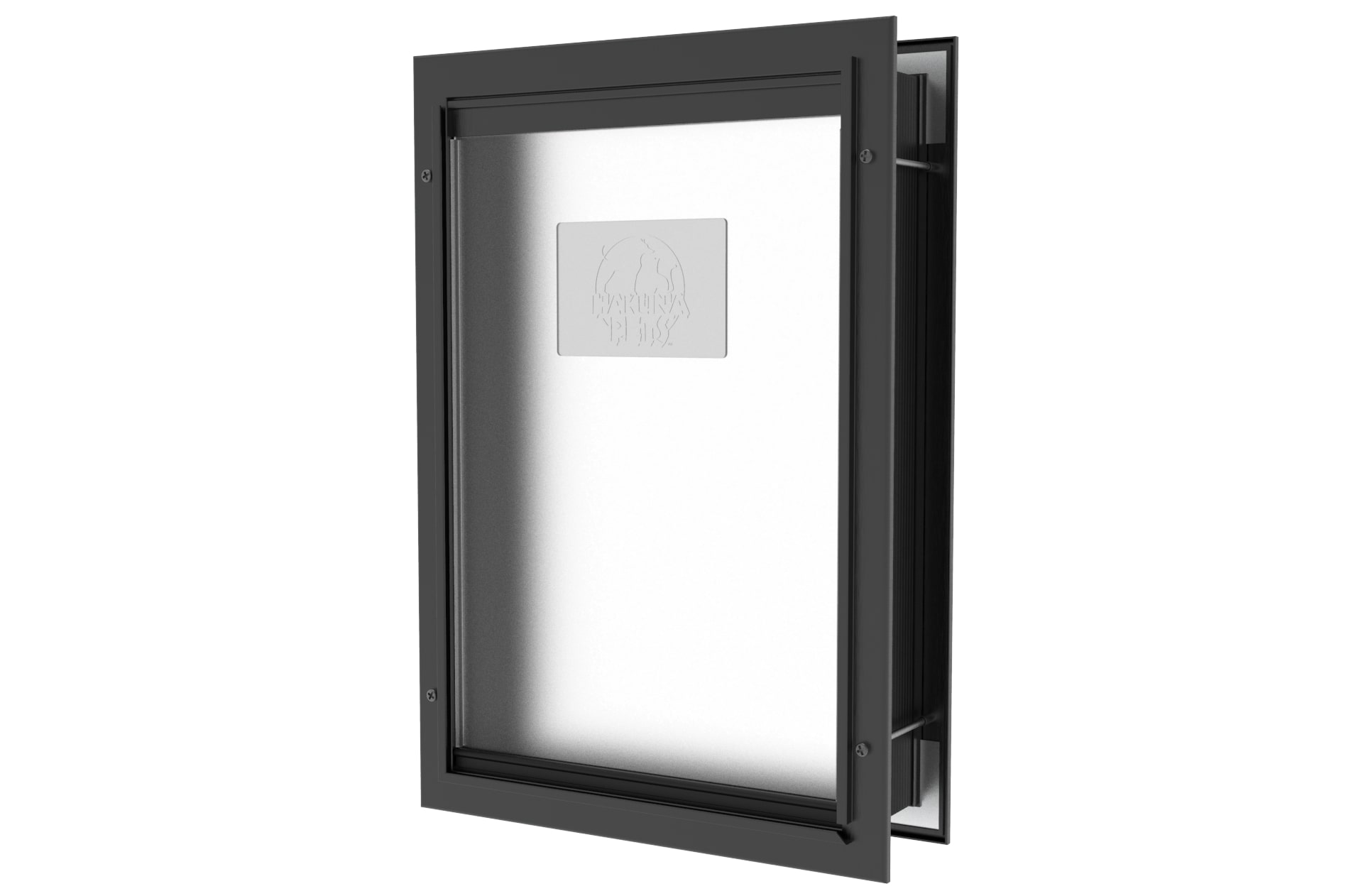 Hakuna Pets Deluxe Aluminum Small Dog & Cat Pet Door with Locking Panel