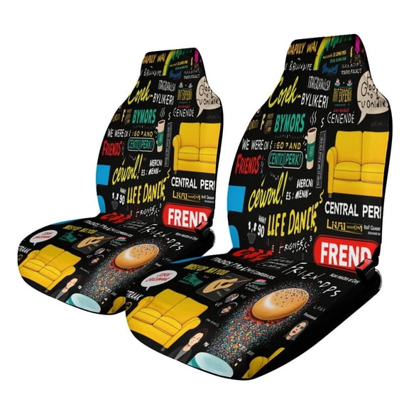 FRIENDS TV SHOW COLLAGE-1 Car Seat Covers,Universal Auto Front Seats Protector Fits for Car,SUV Sedan,Truck