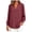 Red, variant on Women's Striped Button Down Shirts Long Sleeve Smocked Oversized Boyfriend Blouses Collared Work No Pockets Tops (Black, S)