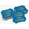 thumbnail image 4 of Inkdotpot Pack Of 100 Good Bye Tension Hello Pension Retirement Paper Tags DIY Craft Bracket Shape Real Gold Foil Hang Tags, 4 of 7