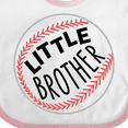 thumbnail image 4 of Inktastic Little Brother- Baseball Boys Baby Bib, 4 of 4