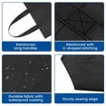 thumbnail image 2 of Reusable Grocery Shopping Bags 10 Pack Large Foldable Tote Bags Bulk, with Long Handle for Shopping Groceries Clothes (Black), 2 of 8