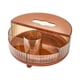 thumbnail image 4 of Organizador de estante de maquillaje cosmético giratorio 360 Hugo Estuche de almacenamiento de cosméticos Champán con tapa, 4 of 6