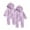 Z1-Purple, variant on Hpgjzj 2PC Fleece Baby Bunting Bodysuit – Infant One Piece Kids Hooded Romper Outerwear Toddler Jacket