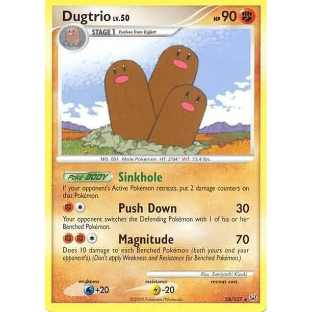 Pokemon Platinum Dugtrio 24 Walmart Com Walmart Com