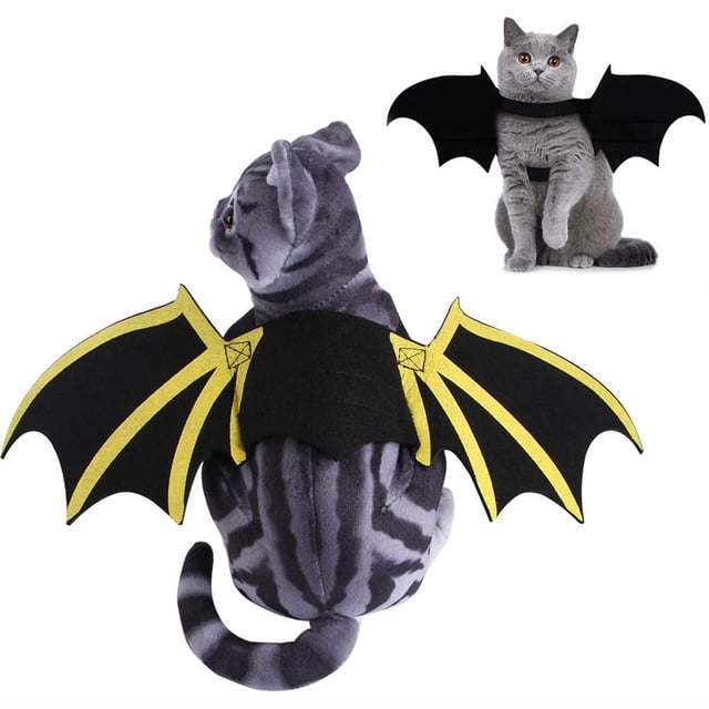Murciélago Para Mascotas Ajustable Halloween Mascota Perro Murciélago Alas Accesorios De Halloween Para Fiesta De Cumpleaños De Disfraces sonducket HA043686-01