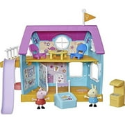 Peppa Pig Peppas Club Peppas Kids-Only Clubhouse Playset Preschool Toy; Sound Effects; Includes 2 Figures, 7 Accessories; Ages 3 and Up