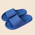 thumbnail image 7 of Unisex Slide Sandals EVA Lightweight Comfort Dark Blue Non Slip Waterproof Foam for Women Men Beach Pool Indoor Outdoor,Size 5.5-7, 7 of 7