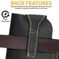 thumbnail image 6 of Gustave Leather Cell Phone Pouch Holster Vertical Belt Clip Waist Bag with Key Holder Belt Loop Holster for iPhone Samsung Models, Brown, 6 of 9