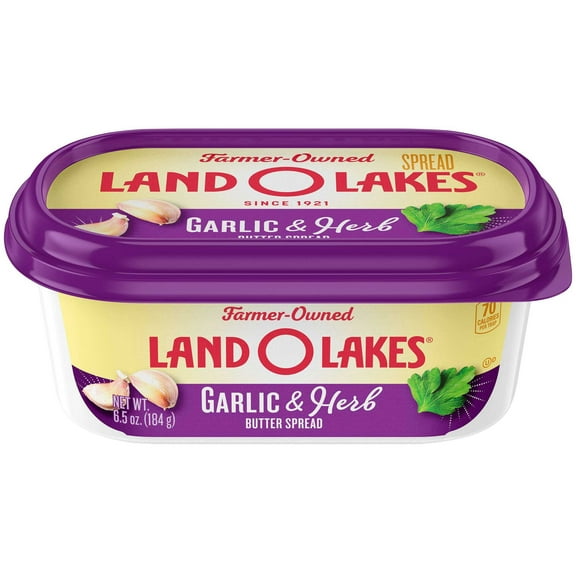 Land O Lakes Garlic & Herb Butter Spread, 6.5 Ounce -- 12 per case