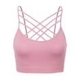 thumbnail image 2 of KOGMO Women's Lightweight Seamless Triple Criss-Cross Front Bralette (No Pad), 2 of 4
