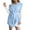 Sky Blue, variant on IROINNID Women's Sleeveless Solid Color Empire Dress Fashion Casual Straps Vest Sweater Knitting Dress Round Neckline Knee-Length Dress