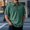 Green, variant on Sentmoon Summer Tops for Mens Oversized Relaxed Turndown Collar Short Sleeve Breathable Clothing Solid Color Tshirts Shirts for Men Fashion for Hiking & Camping XXL