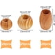 thumbnail image 2 of 60 cuentas de madera natural sueltas, espaciadoras de madera con agujeros grandes para manualidades, joyería DIY - Barril y Rondelle, 2 of 6