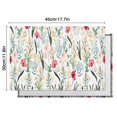thumbnail image 5 of Pioneer Flower Floral Print Pattern Summer Placemats Table Placemats Set Of 6-Linen Kitchen Washable Placemats Table Mats 12x18 Inch Non-Slip Heat Resistant, 5 of 5
