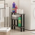 thumbnail image 2 of Furinno Turn-N-Tube 3-Tier Narrow Bathroom Storage Shelf, Toolless Assembly Grey Storage Rack, Space Saving Shelf, for Bathroom, Living Room, Entryway, Grey Oak, 2 of 4