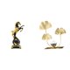thumbnail image 1 of Figura de caballo moderna, escultura de hoja, colección de estatuas decorativas de mesa para dormitorio, sala de estar, escritorio, decoración del, 1 of 8