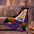 thumbnail image 6 of Halloween Trick Or Treat Time Archway Pumpkin Lights, Festive Halloween Scene, Warm Flannel Blanket for Living Room and Family Room, Art Lovers Halloween Gift, Festive Home Decor, 6 of 9